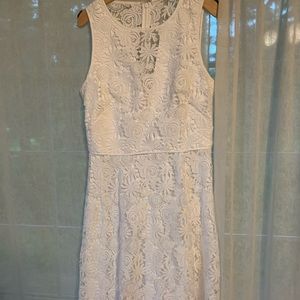 White House Black Market White Lace Dress